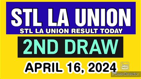 STL la union result today 2nd draw 16 May 2024 .